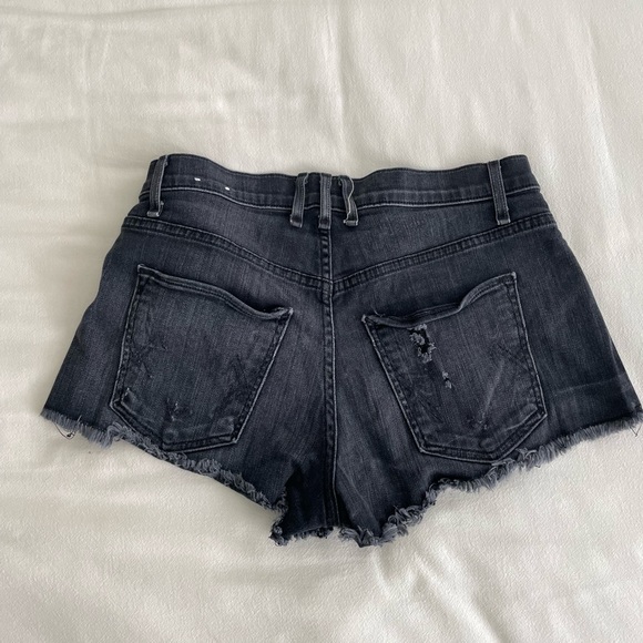 McGuire Denim Distressed Buttonfly Denim Shorts - Picture 5 of 5